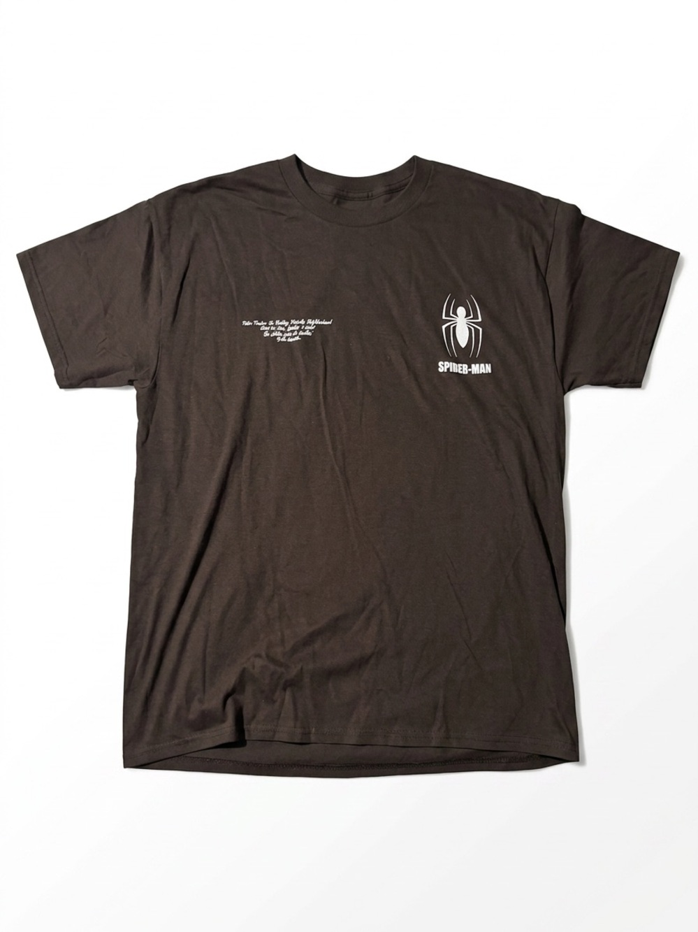 CVLA Brown Spider-Man Logo Short Sleeve Tee